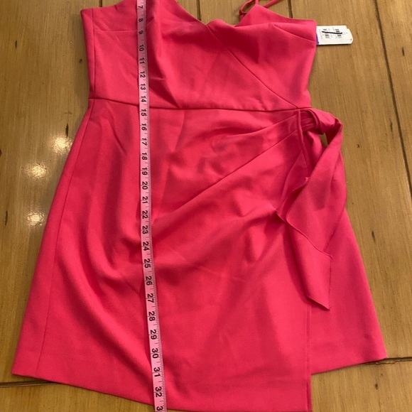 French Connection Pink V-Neck Bow Envelope NEW Dress size 8 adjustable straps - Picture 10 of 13